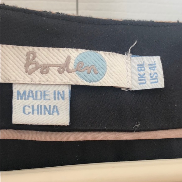 Boden 4L Black and Tan Midi Dress - Picture 3 of 7